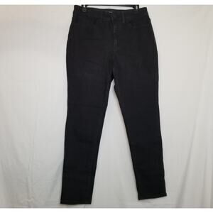 Time and Tru Women's Black High Rise Skinny Stretch Jeans Size 14 (30x28)